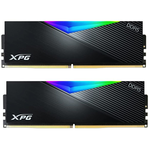 Модуль памяти DIMM 32Gb 2х16Gb DDR5 PC44800 5600MHz ADATA XPG Lancer RGB Black (AX5U5600C3616G-DCLARBK)