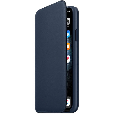 Чехол для Apple iPhone 11 Pro Max Leather Folio Deep Sea Blue