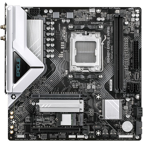 Материнская плата Gigabyte B840M Eagle WiFi6 Socket-AM5 AMD B840 2xDDR5, 4xSATA3, RAID, 2xM.2, 2xPCI-E16x, 2xUSB3.2, DP, HDMI, WiFi 2.5Glan mATX