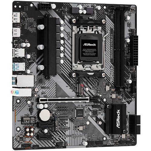 Материнская плата ASRock B650M-H/M.2+ B650 Socket AM5 2xDDR5, 4xSATA3, RAID, 2xM.2, 1xPCI-E16x, 3xUSB3.2, 1xUSB3.2 Type C, DP, HDMI, Glan, mATX