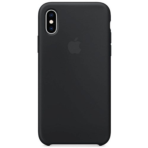 Чехол для Apple iPhone Xs Silicone Case Black