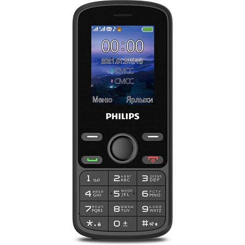 Мобильный телефон Philips Xenium E111 Black УЦЕНКА