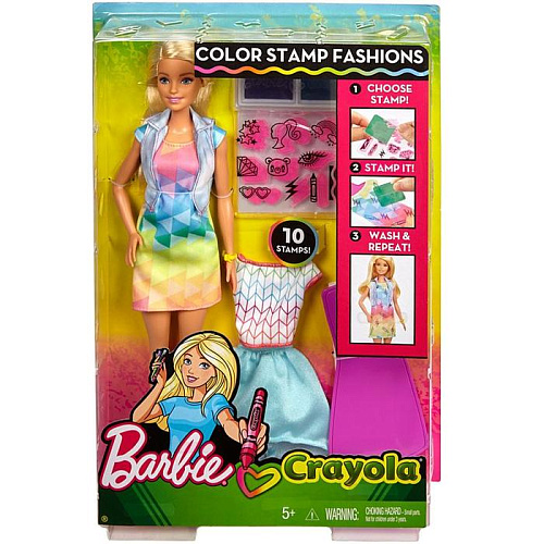 Mattel Barbie & Crayola Модные наряды FRP05 УЦЕНКА