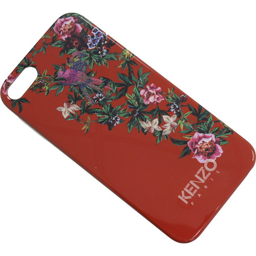 Чехол для iPhone 5 / iPhone 5S Kenzo Exotic Cover + пленка на экран пластик красный