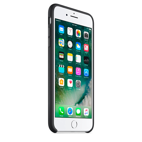 Чехол для Apple iPhone 7 Plus Silicone Case Black  