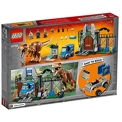 LEGO Juniors Jurassic World Побег Ти-Рекса 10758