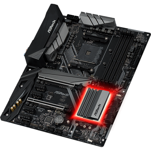 Материнская плата ASRock X470 MASTER SLI X470 Socket-AM4, 4xDDR4, 6xSATA3, 2xM2.0, 6xUSB3.1, 1xPCI-E16x, HDMI, GLAN, ATX