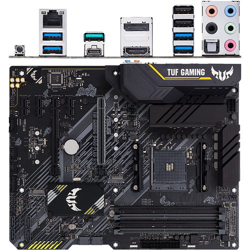 Материнская плата ASUS TUF Gaming B450-Plus II B450 Socket AM4 4xDDR4, 6xSATA3, RAID, 2xM.2, 2xPCI-E16x, 5xUSB3.1, 1xUSB3.1 Type C, DP, HDMI, Glan, ATX