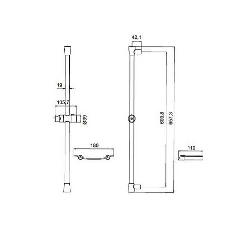 Душевая штанга IDDIS Sicily SIC6500i17