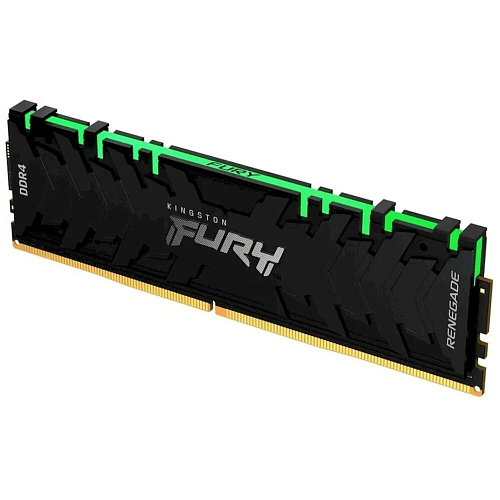 Модуль памяти DIMM 16Gb DDR4 PC25600 3200MHz Kingston Fury Renegade RGB Black (KF432C16RB1A/16)