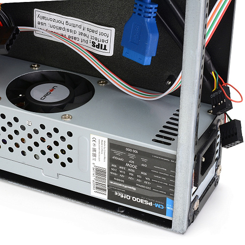 Корпус MicroATX Slim-Desktop Crown CMC-245-103 (CM-PS300OFFICE) 300W Black