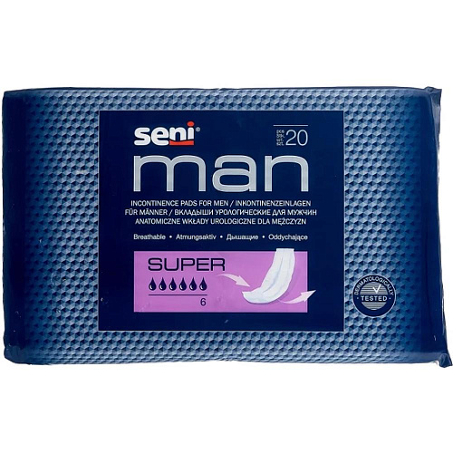 Урологические прокладки Seni Man Super (20 шт.)