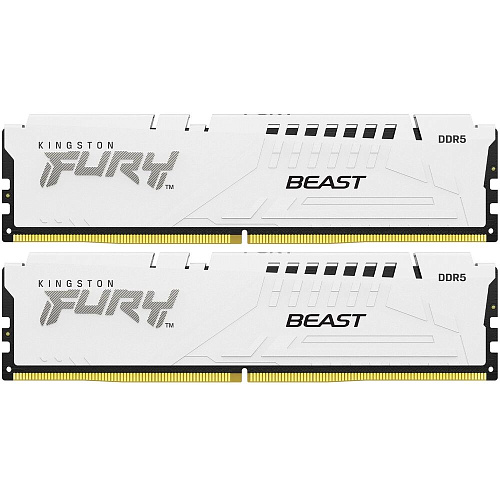 Модуль памяти DIMM 32Gb 2х16Gb DDR5 PC44800 5600MHz Kingston Fury Beast White EXPO (KF556C36BWEK2-32)