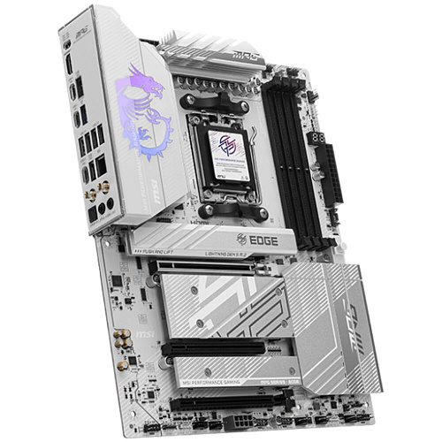 Материнская плата MSI MPG B850 Edge Ti WiFi Socket-AM5 AMD B850 4xDDR5, 4xSATA3, RAID, 4xM.2, 3xPCI-E16x, 3xUSB3.2, 3xUSB3.2 Type C, HDMI, WiFi, 5Glan, ATX Ret