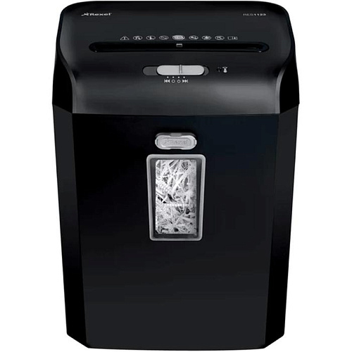 Уничтожитель бумаг Rexel Promax RES1123 (секр.Р-2)/ленты/12лист./23лтр./скрепки/скобы/пл.карты