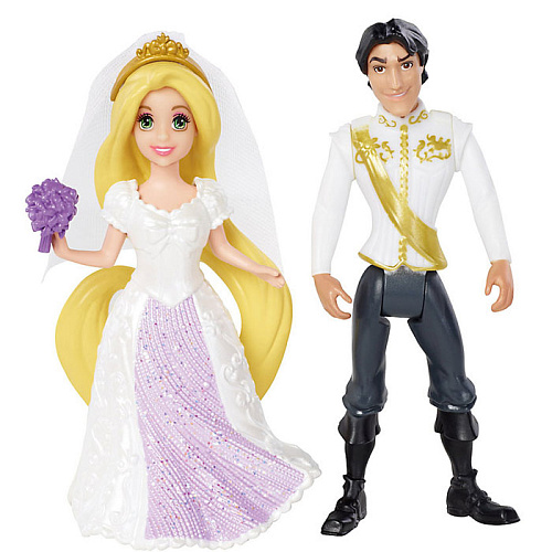 Mattel Принцессы Disney Свадебная пара Рапунцель и Флин BDJ67
