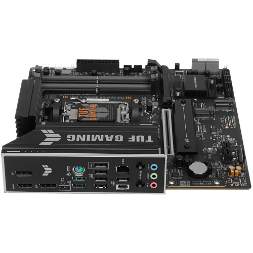 Материнская плата ASUS TUF Gaming B850M-E WiFi B850 Socket AM5 4xDDR5, 4xSATA3, RAID, 3xM.2, 2xPCI-E16x, 3xUSB3.2, 1xUSB3.2 Type C, DP, HDMI, WiFi, 2.5Glan, mATX