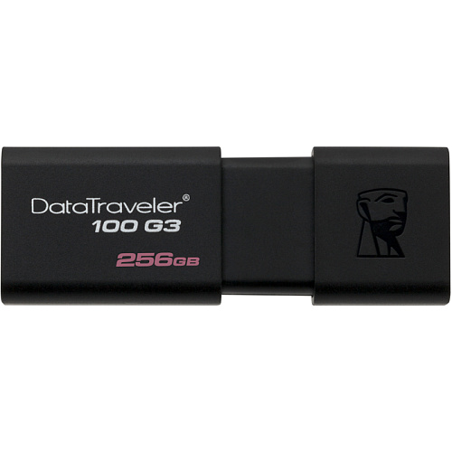 USB Flash накопитель 256GB Kingston DataTraveler 100 (DT100G3/256GB) USB 3.0 Черный