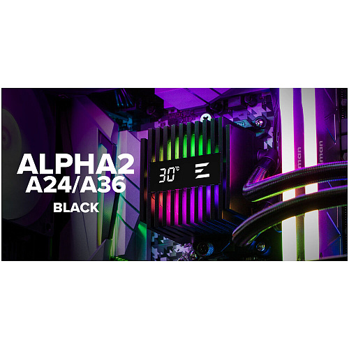Система водяного охлаждения Zalman Alpha2 A36 Black ARGB (S1150/1155/S1151/1200/1700/1851, AM4, AM5)