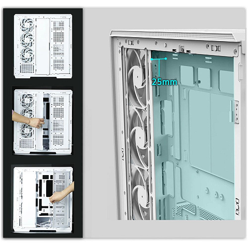 Корпус ATX Miditower Zalman P50 White