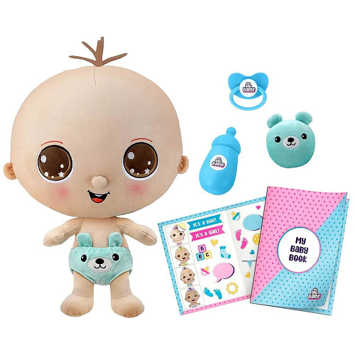 Игрушка сюрприз BIG BIG BABY Мягконабивная интерактивная кукла в шаре с аксессуарами УЦЕНКА
