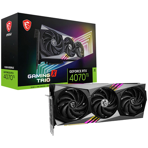 Видеокарта MSI GeForce RTX 4070 Ti 12288Mb, Gaming Trio 12G (RTX 4070 Ti Gaming Trio 12G) 1xHDMI, 3xDP, Ret