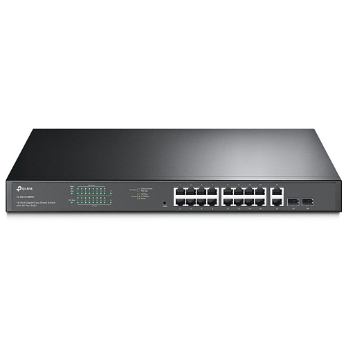 Коммутатор TP-LINK TL-SG1218MPE Easy Smart 16xGbLAN PoE+ 2xGbLAN 2xSFP/GbLAN