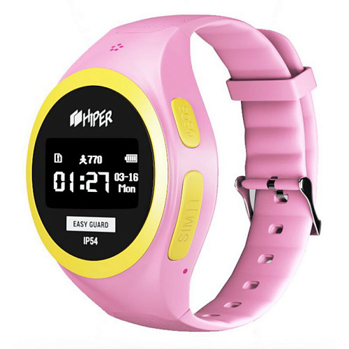 Умные часы Hiper EasyGuard розовый