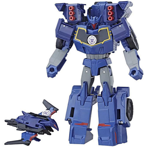 Hasbro Transformers C0653 Трансформеры роботы под прикрытием: Гирхэд-Комбайнер Лазербик и Саундвэйв