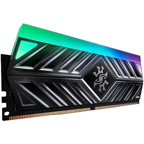 Модуль памяти DIMM 32Gb 2х16Gb DDR4 PC25600 3200MHz ADATA XPG Spectrix D41 RGB Grey (AX4U3200316G16-DT41)
