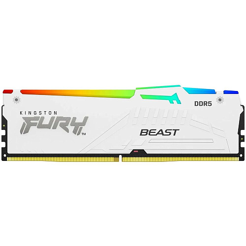Модуль памяти DIMM 16Gb DDR5 PC48000 6000MHz Kingston Fury Beast RGB White EXPO (KF560C30BWEA-16)