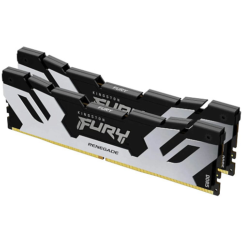 Модуль памяти DIMM 32Gb 2х16Gb DDR5 PC51200 6400MHz Kingston Fury Renegade Silver (KF564C32RSK2/32) УЦЕНКА