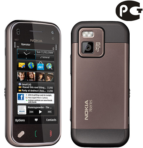 Смартфон Nokia N97 mini Navi вишневый