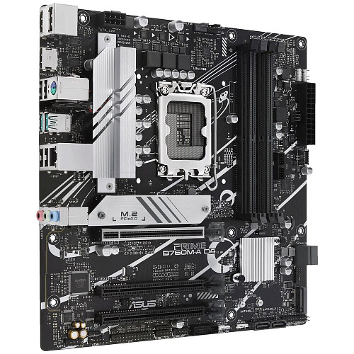Материнская плата ASUS Prime B760M-A D4-CSM B760 Socket-1700 4xDDR4, 4xSATA3, RAID, 2xM.2, 3xPCI-E16x, 2xUSB3.2, DP, 2xHDMI, 2.5Glan, mATX
