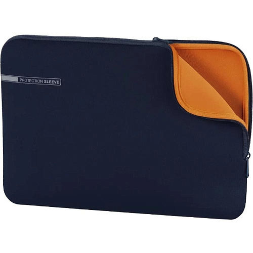 13.3" Чехол для ноутбука Hama Neoprene синий/оранжевый неопрен