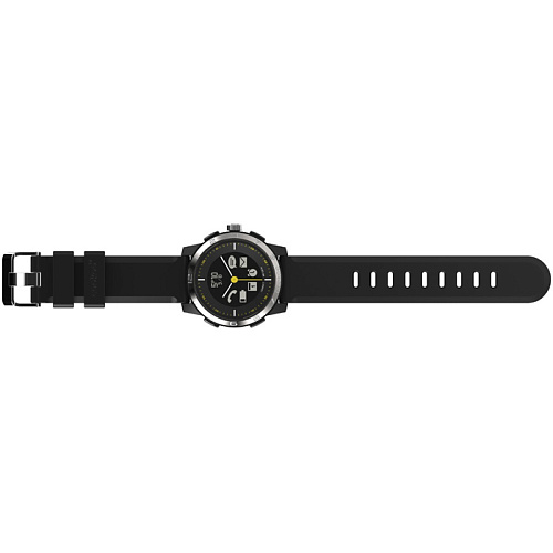 Умные часы Cookoo Watch 2 Sporty Chic, черно-серебристые часы с черным ремешком