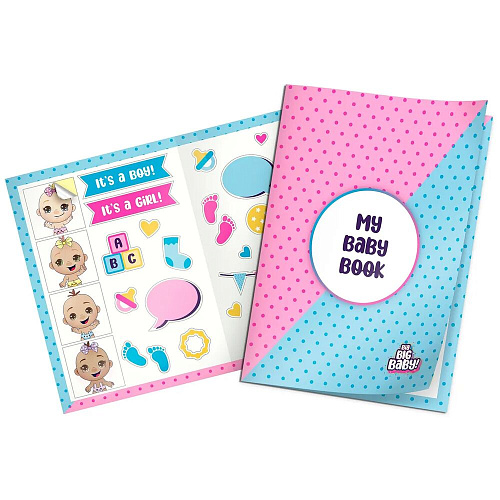 Игрушка сюрприз BIG BIG BABY Мягконабивная интерактивная кукла в шаре с аксессуарами УЦЕНКА