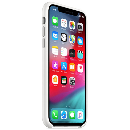 Чехол для Apple iPhone Xs Silicone Case White