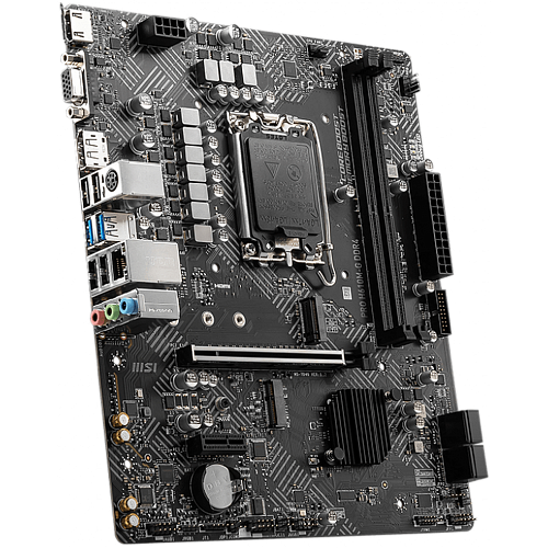 Материнская плата MSI Pro H610M-G DDR4 H610 Socket-1700 2xDDR4, 4xSATA3, 1xM.2, 1xPCI-E16x, 2xUSB3.2, D-Sub, DP, HDMI, Glan, mATX