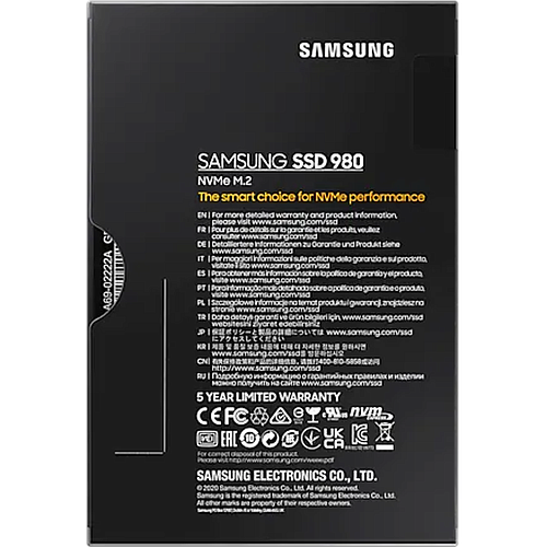 Внутренний SSD-накопитель 500Gb Samsung 980 (MZ-V8V500BW) M.2 2280 PCI-E 3.0 x4 УЦЕНКА