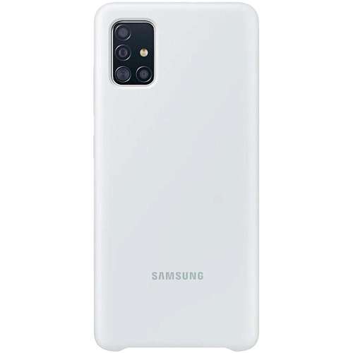 Чехол для Samsung Galaxy A51 SM-A515 Silicone Cover белый