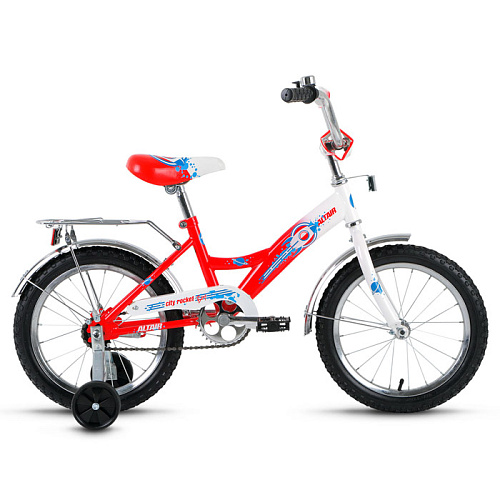 Двухколесный велосипед ALTAIR CITY BOY 16 (16" 1 ск.) белый/красный