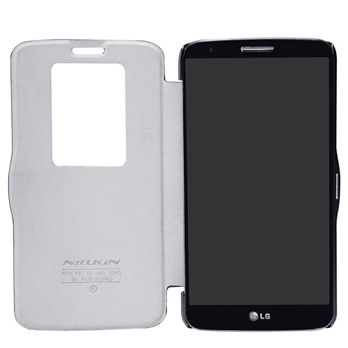 Чехол для LG D802 G2 Nillkin Fresh Series Leather Case T-N-LGG2-001 желтый