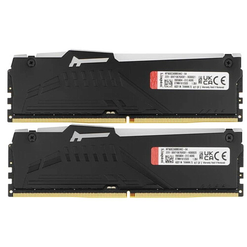 Модуль памяти DIMM 64Gb 2х32Gb DDR5 PC48000 6000MHz Kingston Fury Beast Black RGB EXPO (KF560C36BBEAK2-64)