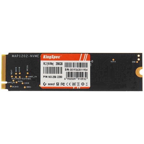 Внутренний SSD-накопитель 256Gb KingSpec NX Series (NX-256 2280) M.2 2280 PCIe NVMe 3.0 x4