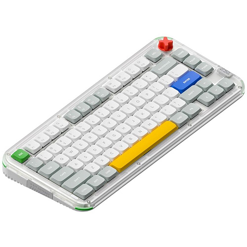 Клавиатура беспроводная Nuphy Kick75 Wireless (Blush Nano Switch) RGB (русская раскладка) Tape Grey
