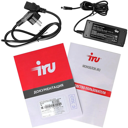Моноблок IRU Агат 313 24" FullHD Core i3 10100/8Gb/512Gb SSD/kb+m/DOS Black