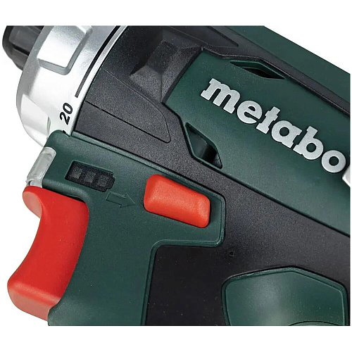 Аккумуляторная дрель-шуруповерт Metabo PowerMaxx BS 2020 Basic, 12 В, 2.0 А·ч х2, коробка 600984000