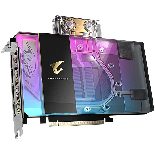 Видеокарта Gigabyte GeForce RTX 5080 16384Mb, AORUS Xtreme WaterForce WB 16 Gb (GV-N5080AORUSX WB-16GD) 1xHDMI, 3xDP, Ret