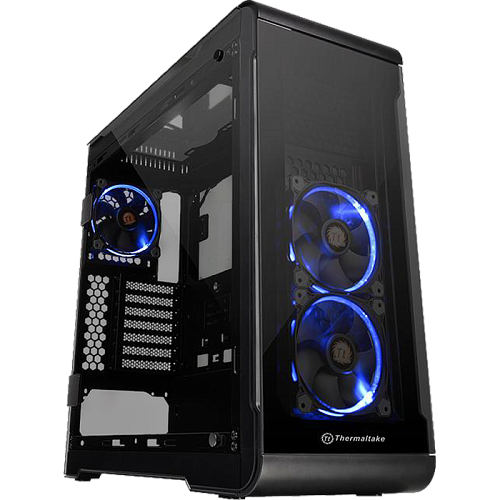 Корпус ATX Miditower Thermaltake View 32 RGB Edition Tempered Glass (CA-1J2-00M1WN-00) Black